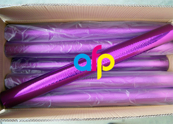 ฟิล์มโฮโลแกรม Bopp สีเมทัลลิคสำหรับปั๊มพลาสติก / พีวีซี