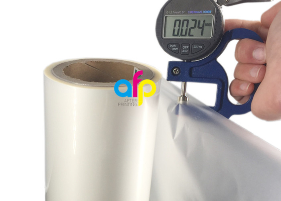 ฟิล์มลามิเนตเคลือบม้วนฟิล์มเคลือบ BOPP 24 ไมครอน 445 มม. * 3000 ม