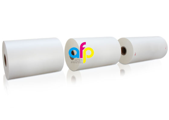 ฟิล์มเคลือบ BOPP พลาสติกสำหรับการเคลือบร้อนแกนกระดาษ 1/3 นิ้ว