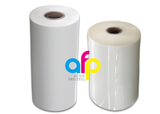 แผ่นฟิล์มเคลือบด้วยความร้อน BOPP EVA Adhesion สำหรับการพิมพ์ออฟเซ็ต 15 - 30 ไมครอน