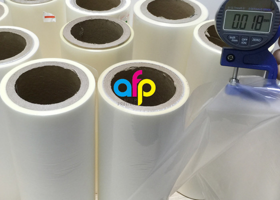 ฟิล์มเคลือบความร้อนเคลือบเงา BOPP Luster Finish โปร่งใส / ทึบแสง