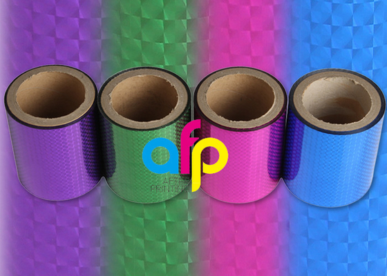 ฟิล์ม BOPP โฮโลแกรม Metalized, ม้วนฟิล์มใส BOPP สำหรับบรรจุ