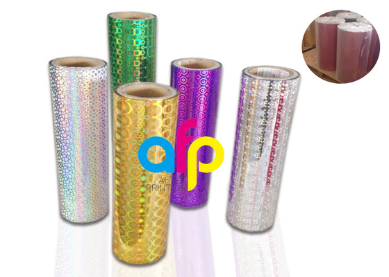 ฟิล์ม BOPP โฮโลแกรม Metalized, ม้วนฟิล์มใส BOPP สำหรับบรรจุ