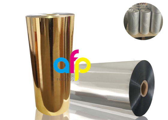 ฟิล์มความร้อน BOPP Metalized หลากสี 52 Dynes Double Corona Treatment