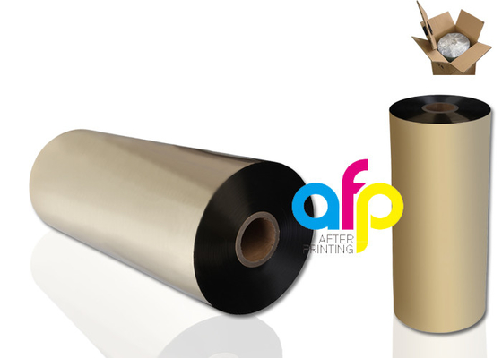 ฟิล์มลามิเนตเคลือบเมทัลลิค 22 ไมครอนสำหรับการพิมพ์ / บรรจุภัณฑ์