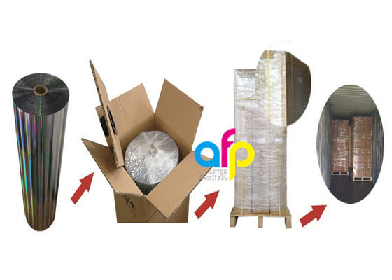 3 นิ้วหลักโพลีเอสเตอร์ฟิล์ม Metalized, ฟิล์มเคลือบความร้อนสีต่างๆ